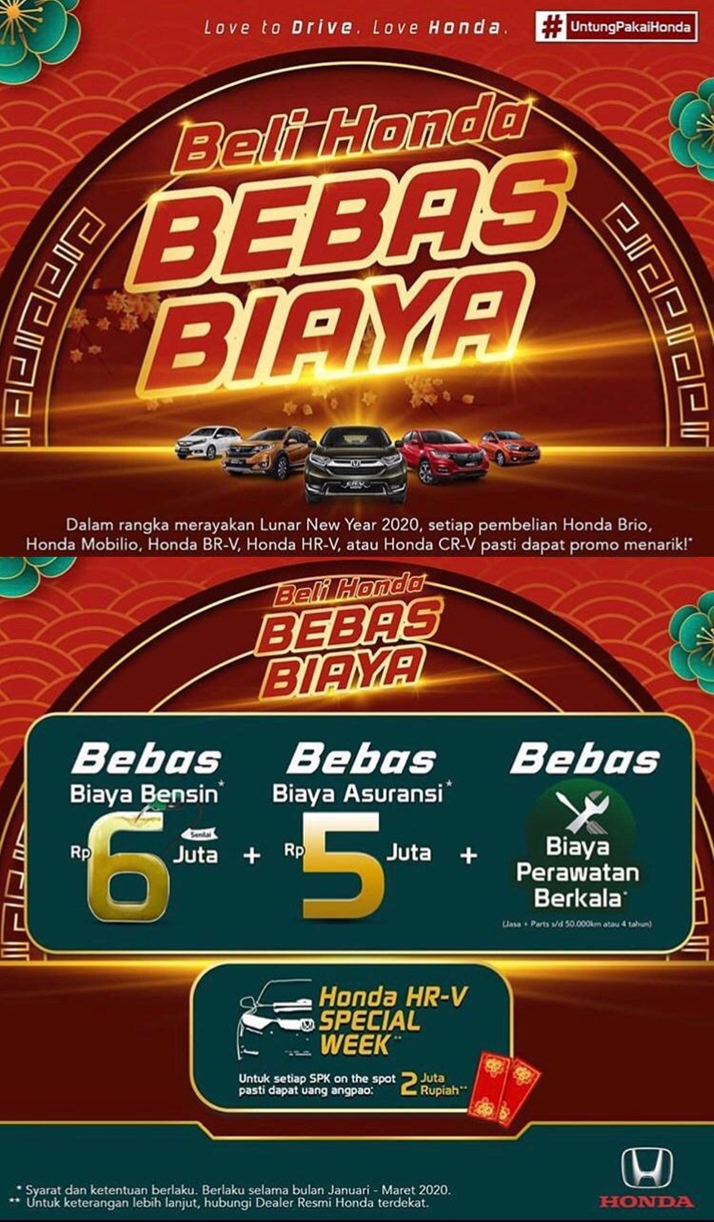 Beli Honda Bebas Biaya🔥🔥🔥